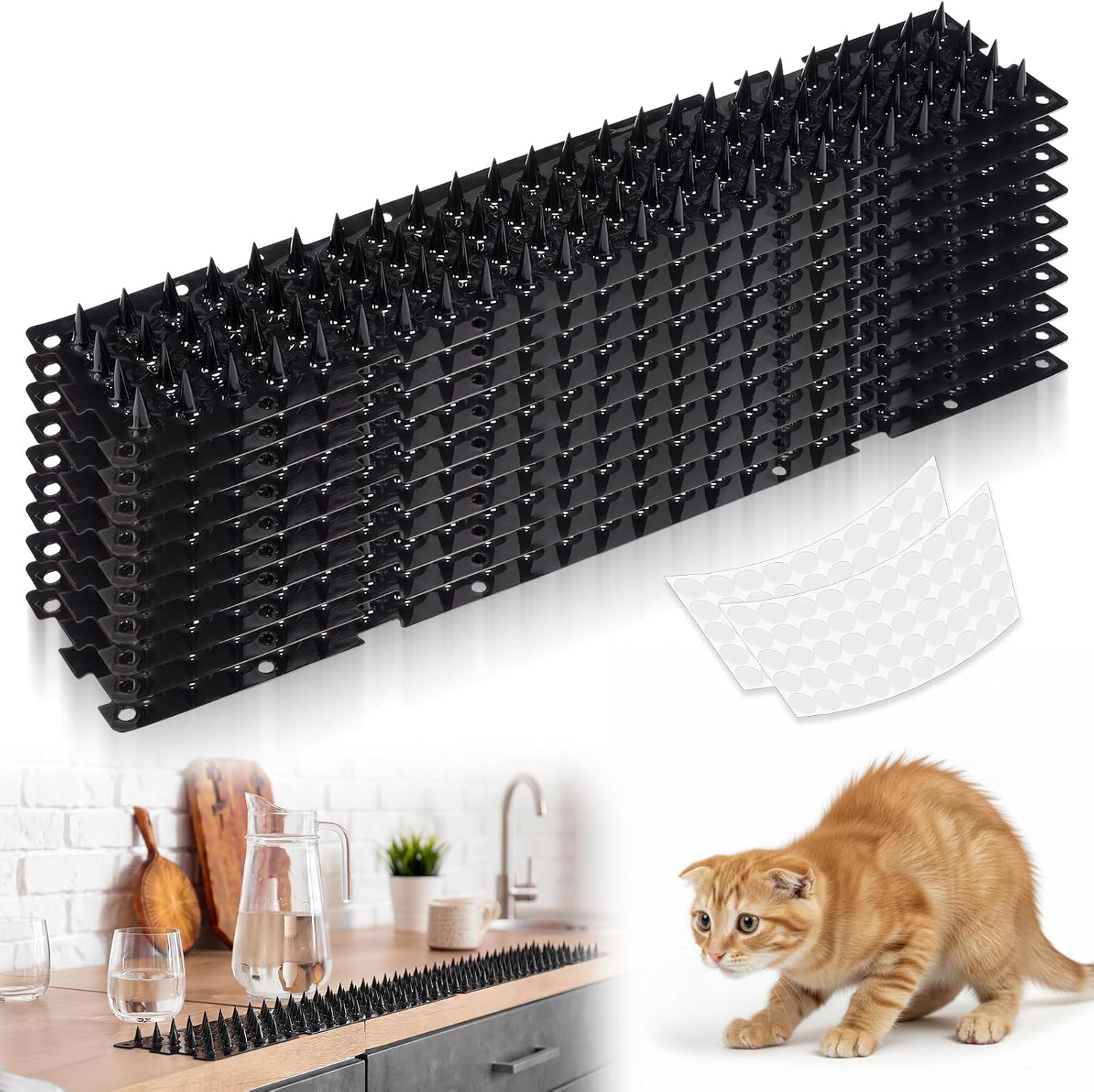 Teyva Daily cat deterrent mat 6 by 8 inch individual unit detail