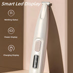 Aizoer pet grooming trimmer illuminating cat paw pads with built-in LED light