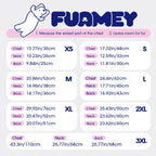 Fuamey dog coat with built in harness and zipper