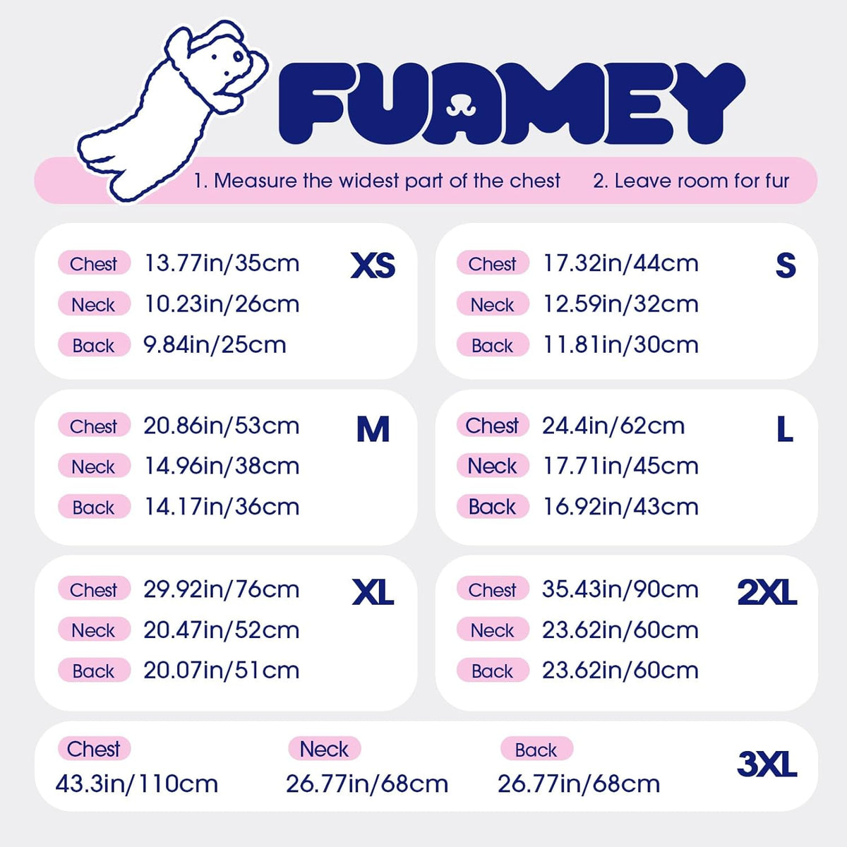 Fuamey dog coat with built in harness and zipper