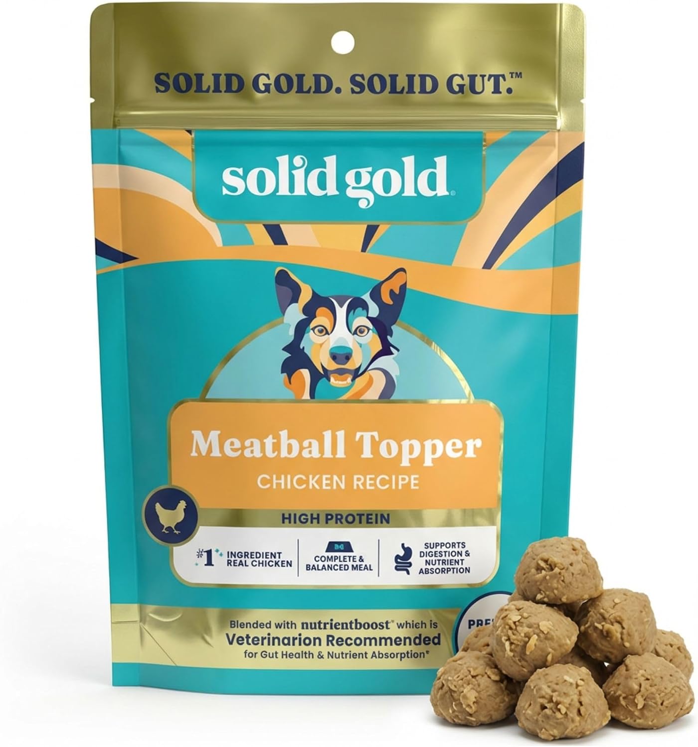 Solid Gold Air Dried Dog Food Toppers for Dry Food - Healthy Dog Treats w/Real Beef & Superfoods - Serve as a Complete Meal, Topper or Treats - Supports Muscle Growth, Immunity & Digestion - 1lb - Image 13