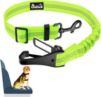 SlowTon Dog Seat Belt for Car, Adjustable 3 in 1 Dog Seatbelt with Elastic Bungee Buffer, Nylon Heavy Duty Dog Car Harness Reflective Safety Tether Leash with Latch Hook Clip Pink - Image 9