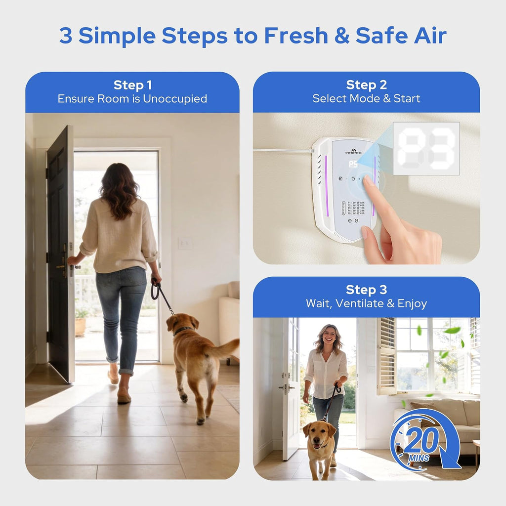 Eco friendly toilet and litter box freshener by Morrerfresh
