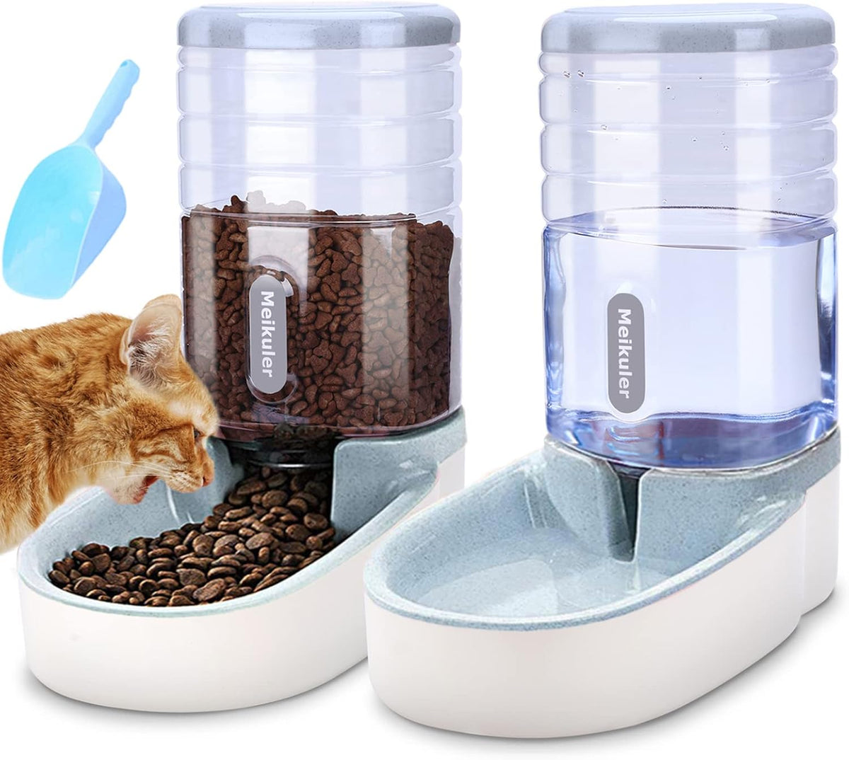 Meikuler Pets Auto Feeder 5.2L,Food Feeder and Water Dispenser Set for Medium & Large Dogs Cats and Pets Animals (Navy) - Image 10