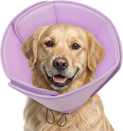 AOFITEE Soft Dog Cone, Adjustable Cones for Dogs After Surgery, Comfy Dog Cone Collar Alternative to Stop Licking, Elizabethan Recovery Collar for Large Dogs(Blue,Large) - Image 12