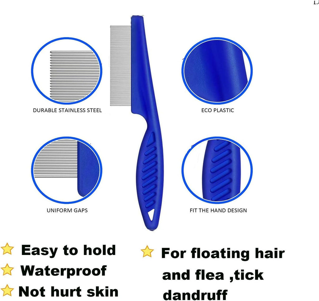 Using Weback fine-tooth comb to remove tear stains from cat