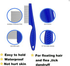 Using Weback fine-tooth comb to remove tear stains from cat