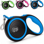 Retractable Dog Leash for Small, Medium & Large Dogs - Heavy-Duty, Tangle-Free, Reflective, 16FT Long, Anti-Slip Soft Handle with One-Hand Brake - 44 LBS /16FT - Small - Green - Image 9