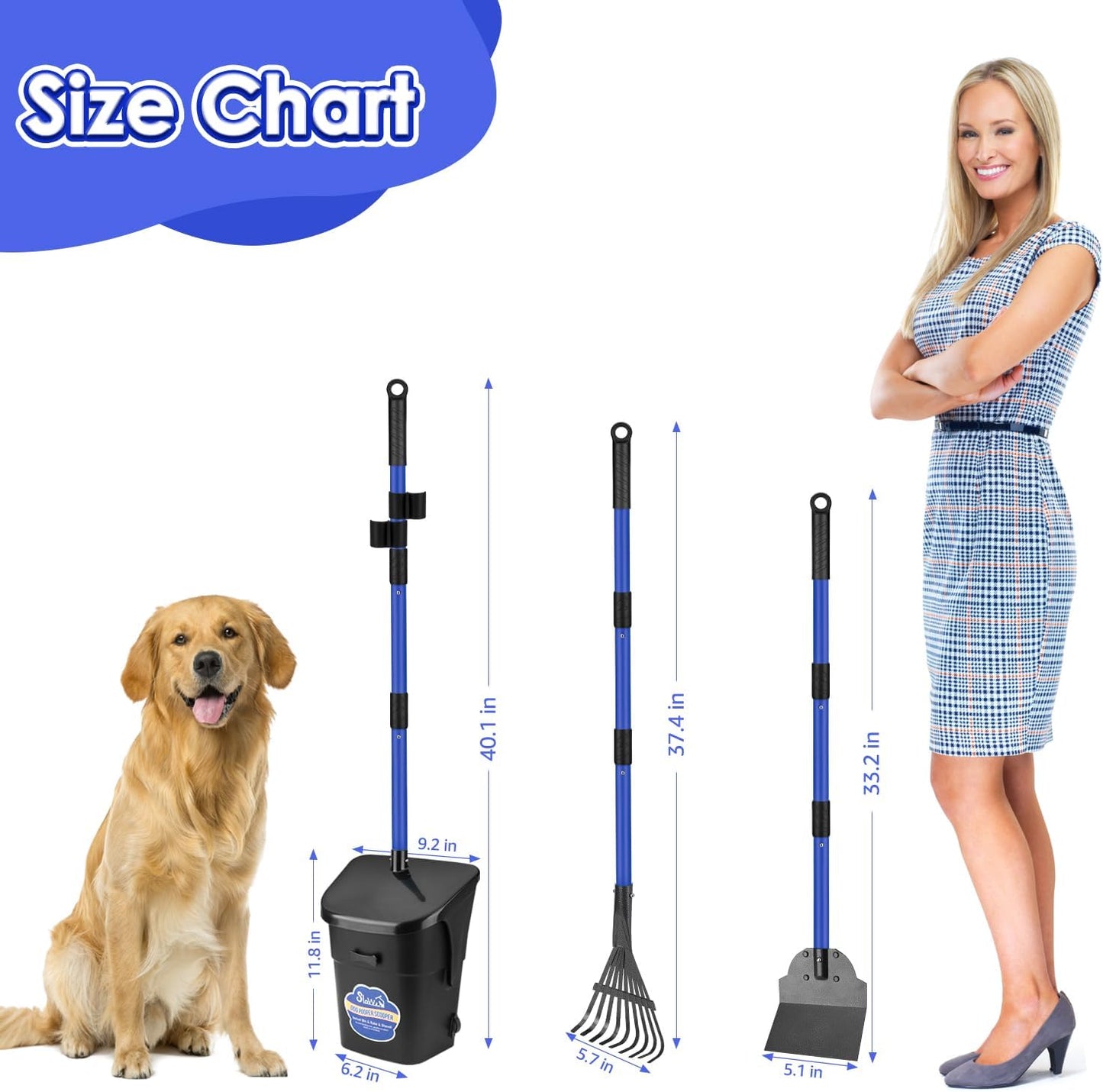 Lukovee dog pooper scooper kit snapped together with storage clips standing upright in a corner.