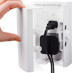 Wappa Baby safety outlet cover box front view in white