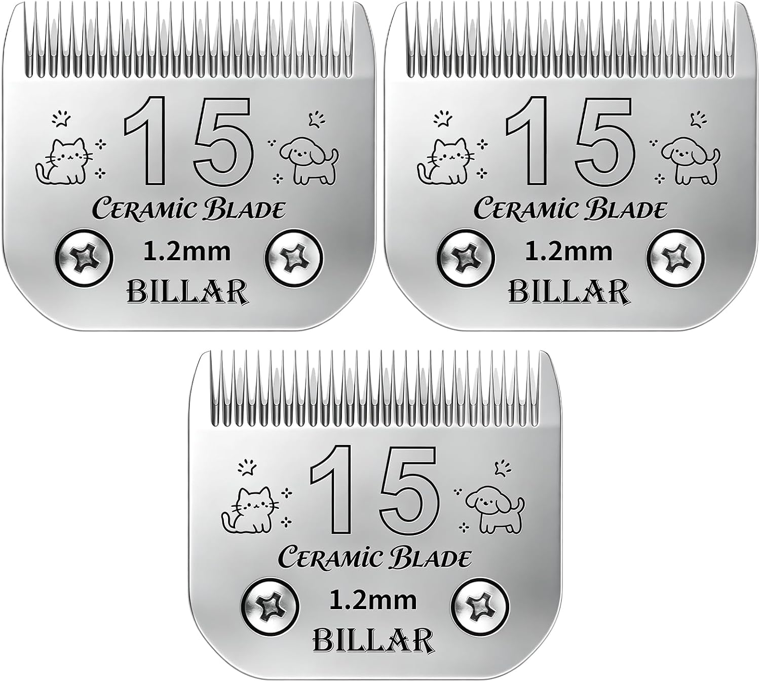 BILLAR heavy duty wide clipper blade for large dog breeds and livestock.