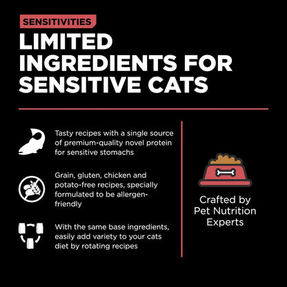 Authentic USA imported Go Solutions sensitivities salmon recipe for cat food allergies
