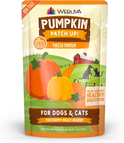 Weruva Pumpkin Patch Up!, Pumpkin Puree Pet Food Supplement for Dogs & Cats, 2.80oz Pouch (Pack of 12) - Image 14
