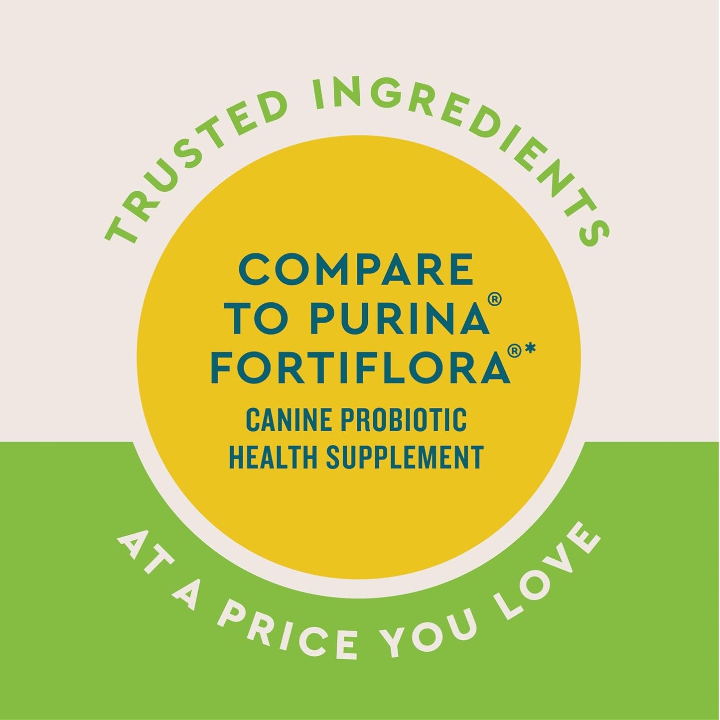 Dog food topper probiotic powder sachet for balancing intestinal flora