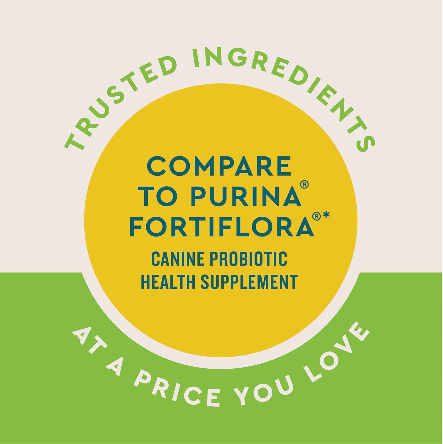 Dog food topper probiotic powder sachet for balancing intestinal flora