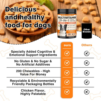 Omega-3 and L-theanine chewable tablets for canine anxiety relief