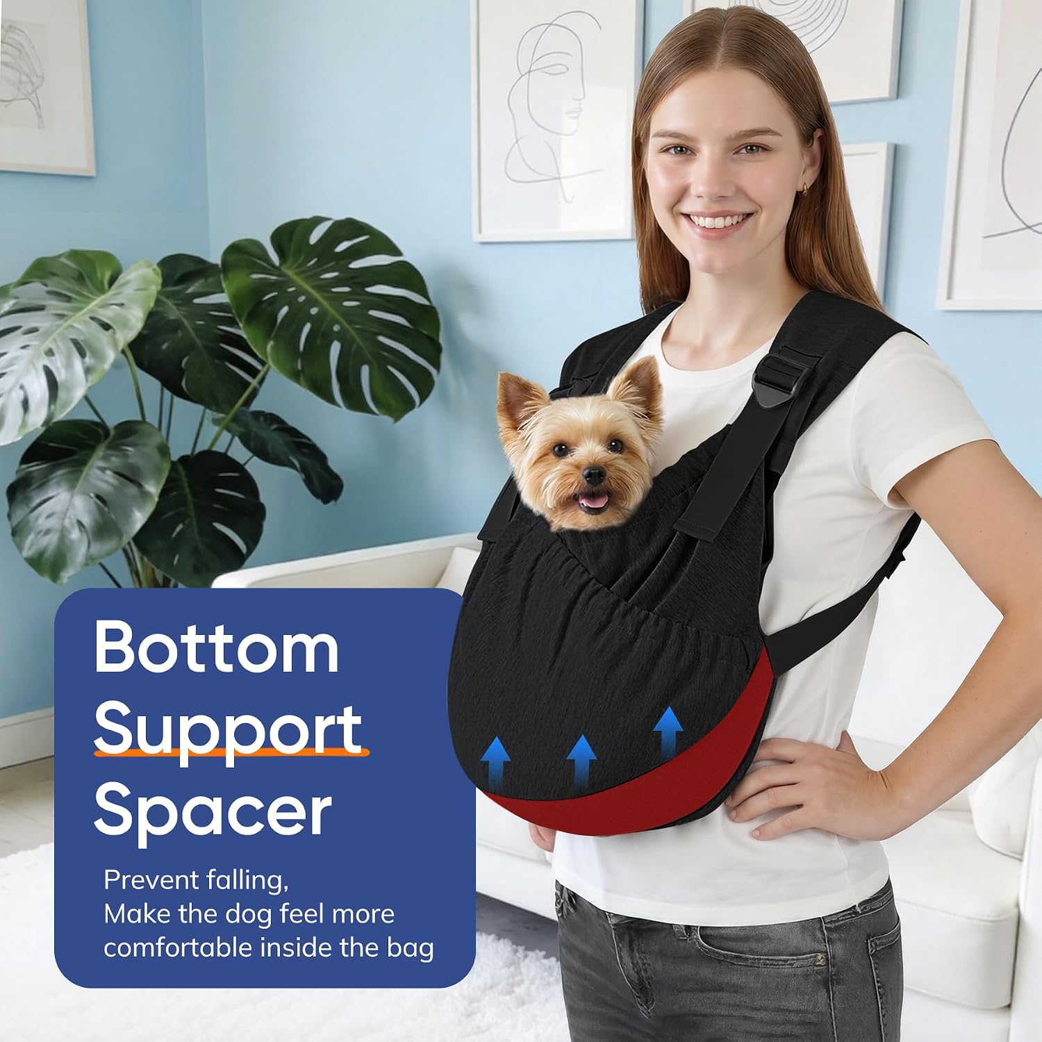 Adjustable padded shoulder strap for back pain relief