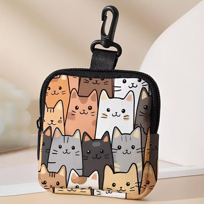 Compact multi pocket hanging wallet for essentials