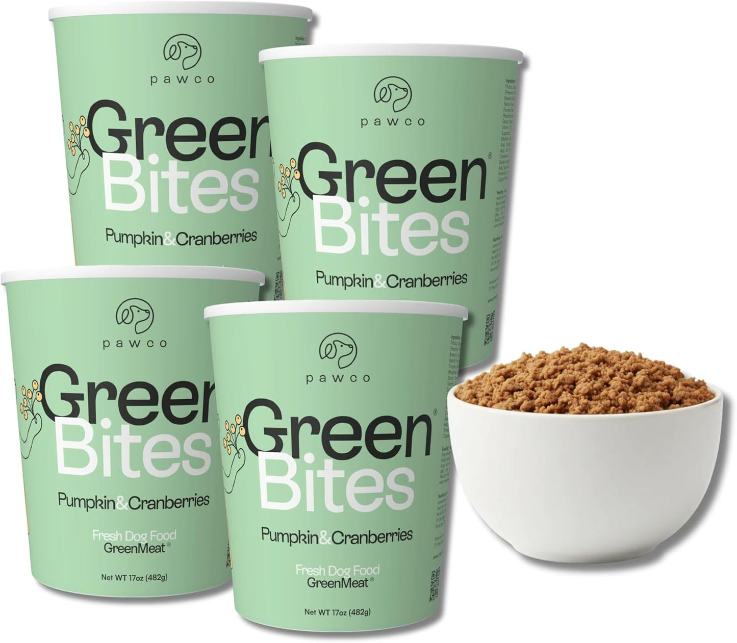 PawCo Fresh Dog Food - Supports Energy, Digestion & Overall Health - Blueberry Recipe with Spinach, Carrots, Flaxseed, Antioxidants & Probiotics - GreenBites - Pack of 10 x 17oz - Image 10