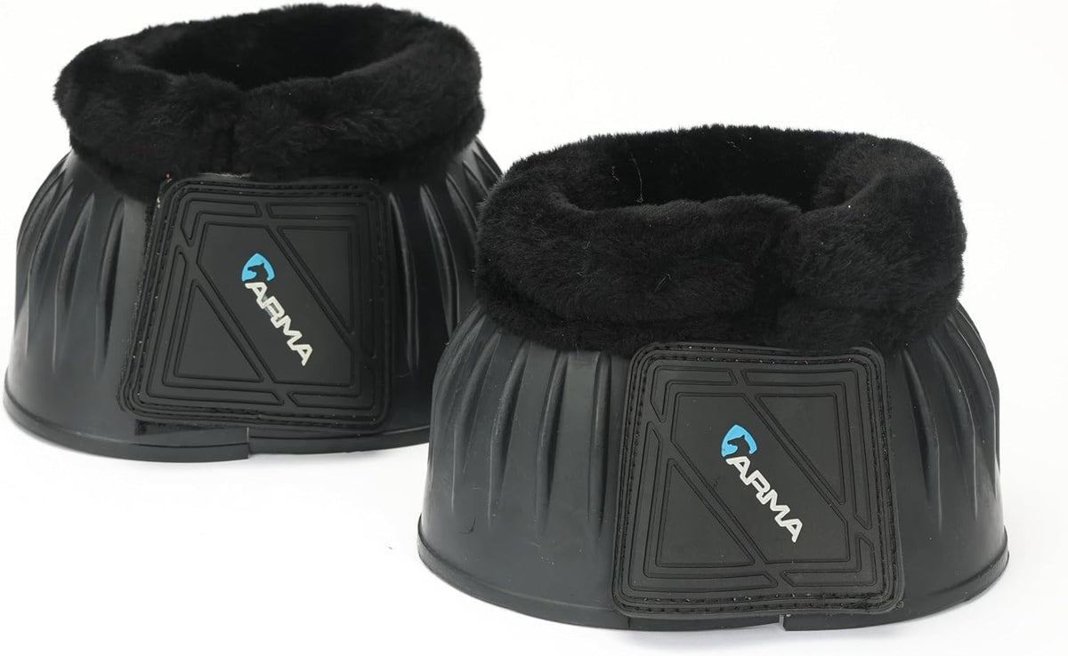 Shires Arma horse bell boots front view