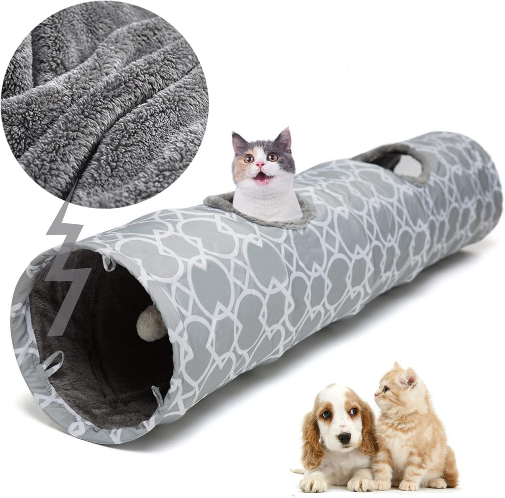 Luckitty geometric straight cat tunnel front view