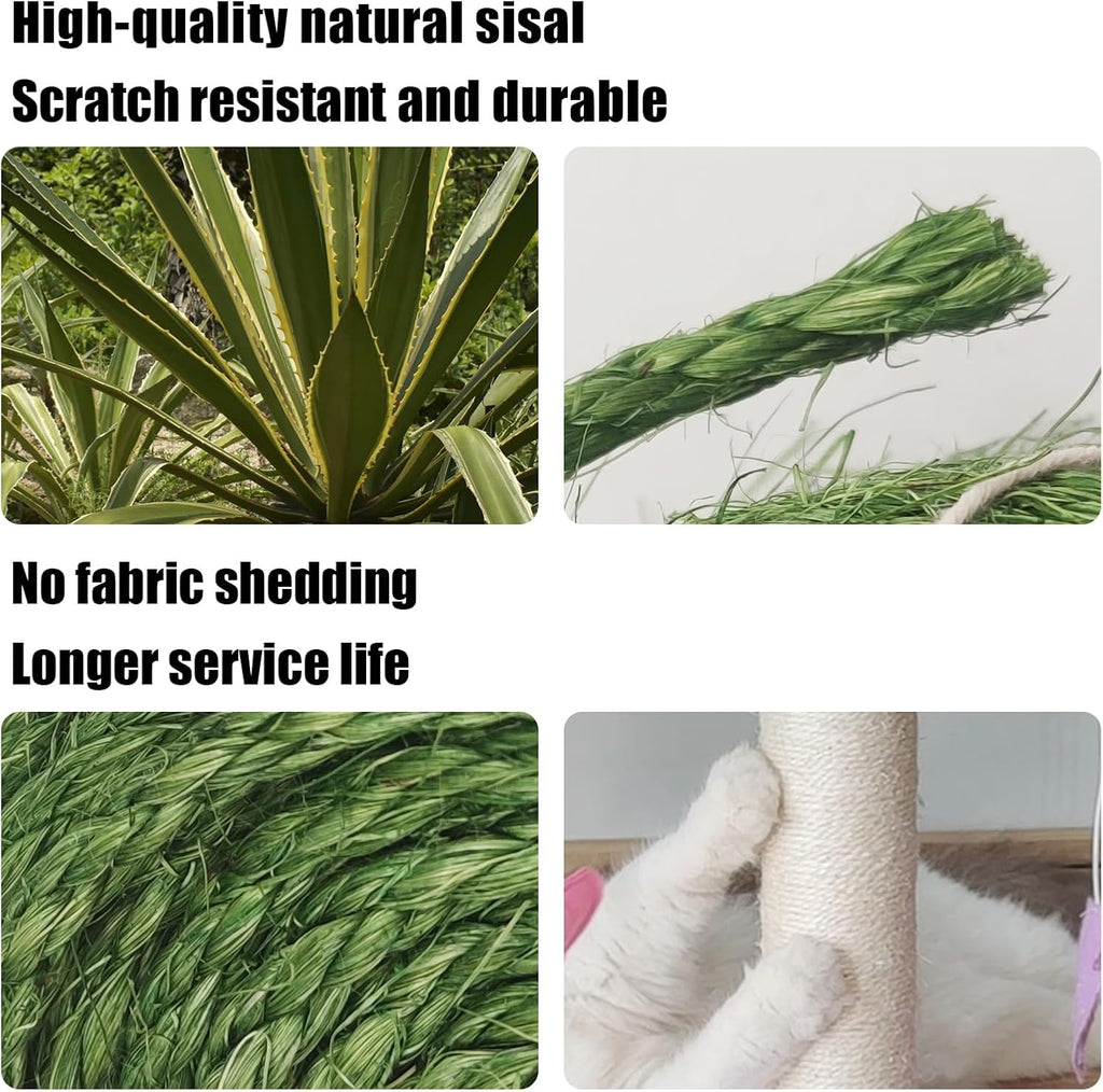 DIY cat scratching post wrapped with XRzitky rope