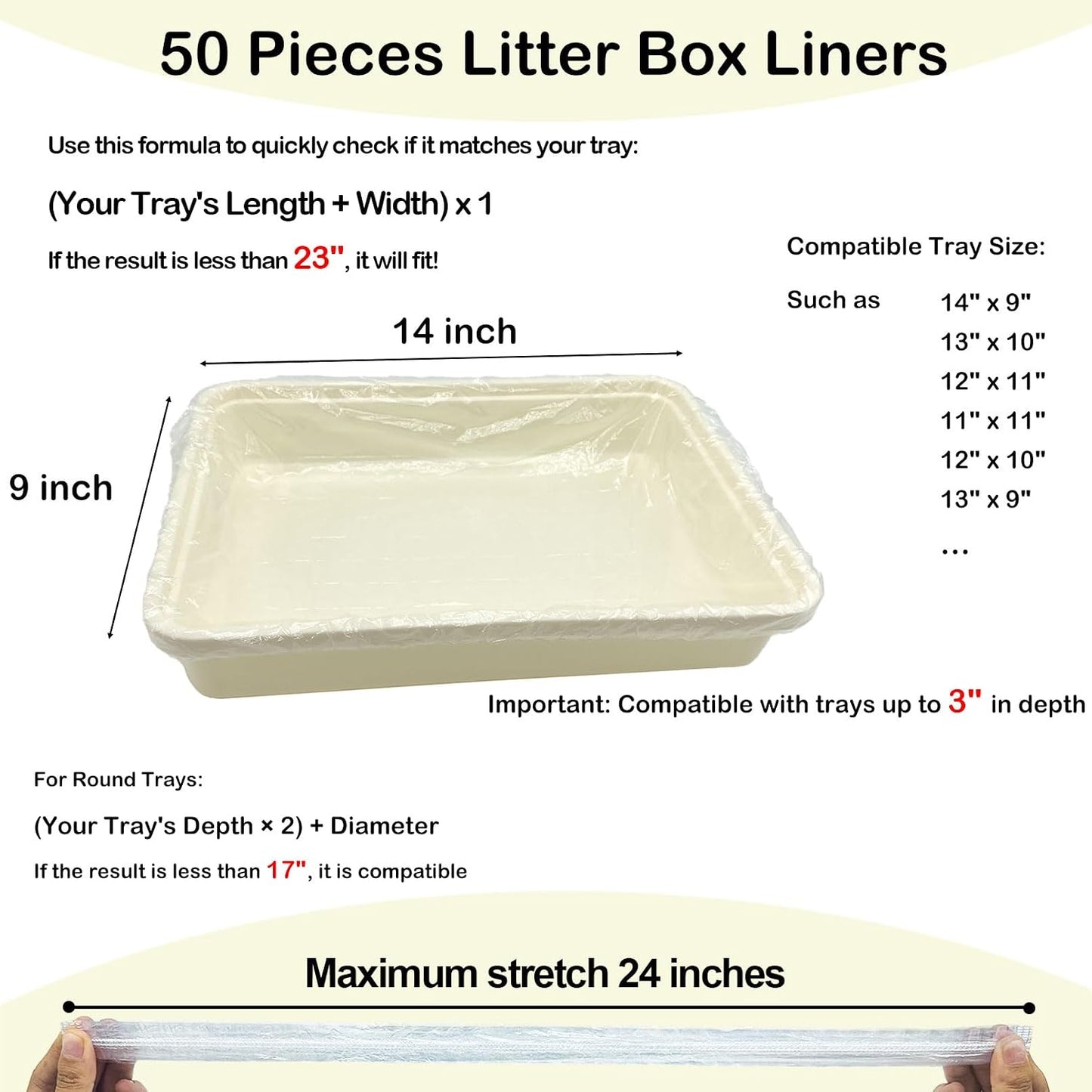 Close up of elastic edge on pet cage tray liner