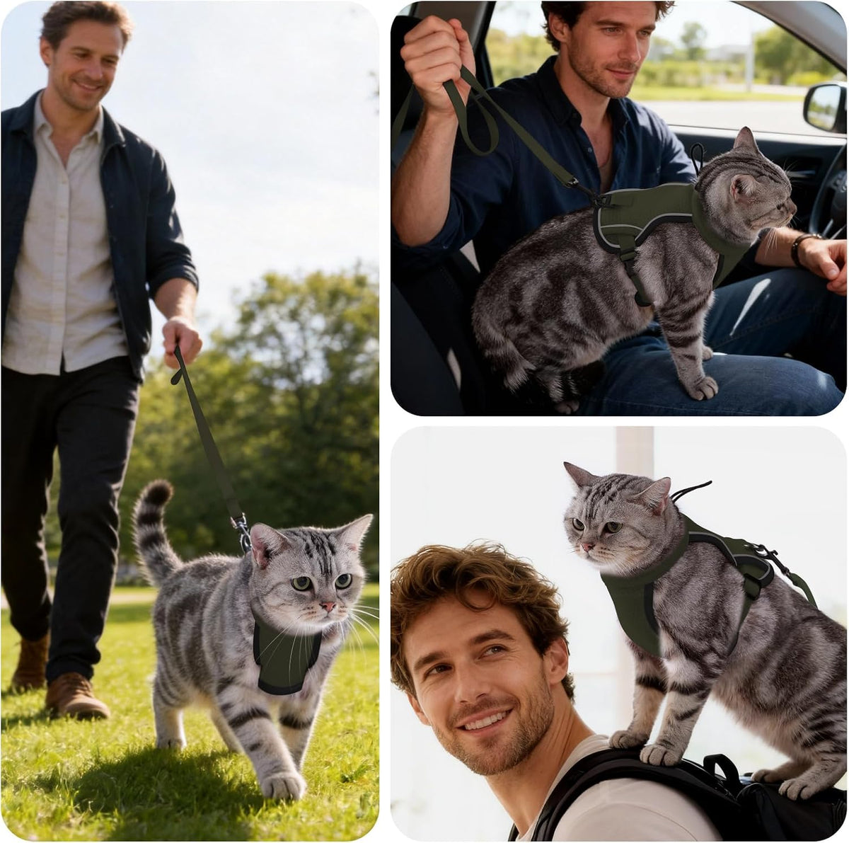 Close up look at the innovative secure neck drawstring on cat vest