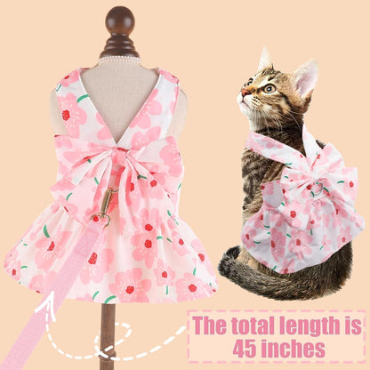 LAPOHI luxury pet vest and leash set for cats