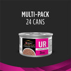 Imported Purina Pro Plan prescription wet cat food for crystal management side panel view