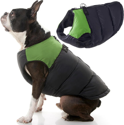Gooby Padded Vest Dog Jacket - Red, X-Large - Warm Zip Up Vest Fleece Jacket with Dual D Ring Leash Water Resistant for Small to Medium Dogs - Image 13