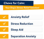 StrellaLab melatonin sleep aid supplement for dogs back label