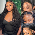 Bangjazz 13x4 deep wave lace front wig front view