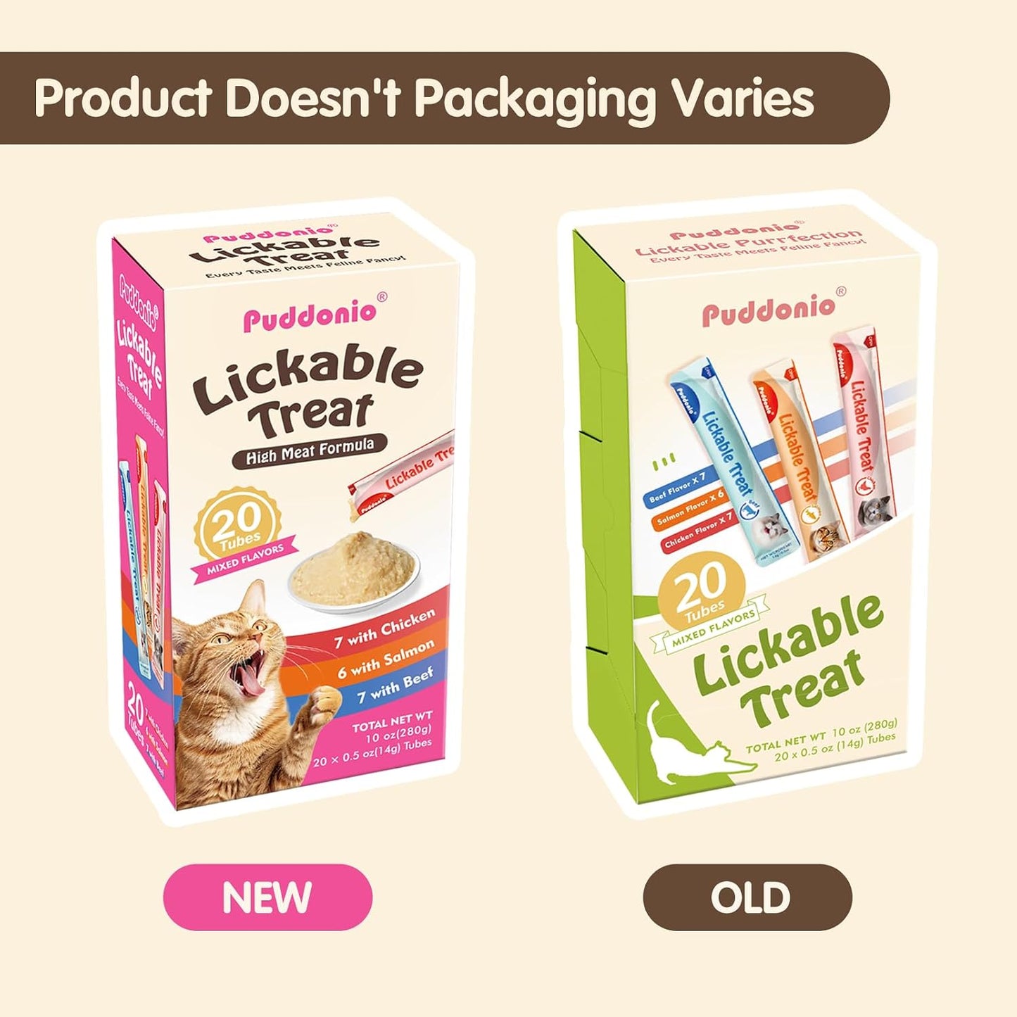 Squeezable 0.5 Ounce cat treat tube packaging