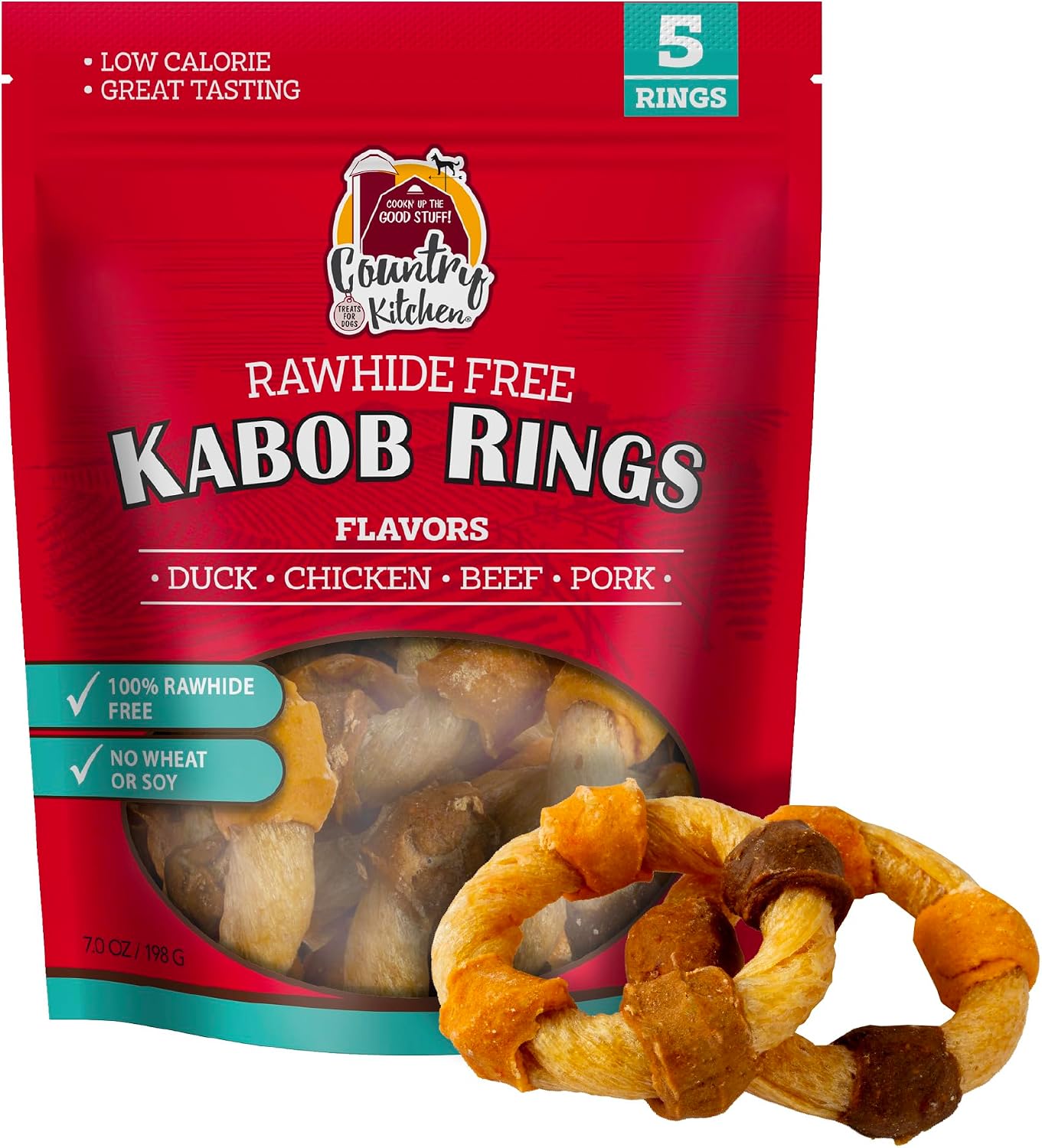 Country Kitchen Rawhide Free Beef Twists Dog Chews, Made with Real Beef, Highly Digestible, Gluten Free, 3 Count - Image 13