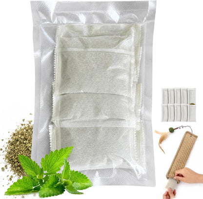 (2-Pack) Yesibeike Refillable Catnip Kicker Toy Kits, Washable Sisal Cover, 60g Catnip Pouch Each, Two Sisal Balls, Side Holes for DIY Teasers, Reinforced Stitching, Natural Odor Free Materials - Image 9