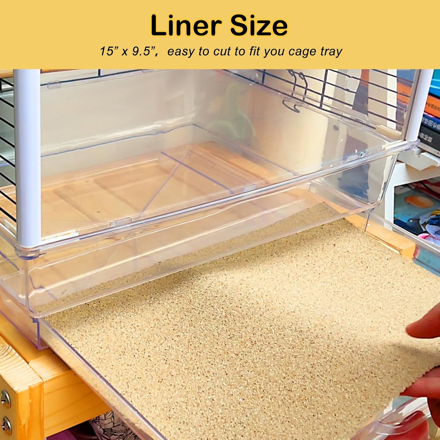 S&X Gravel Paper for Bird Cage 30-Pack 15" x 9.5" Bird Cage Liners Disposable for Enhanced Hygiene and Bird Health - Image 5