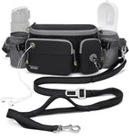 Tudequ 4-in-1 dog walking belt with large fanny pack front view