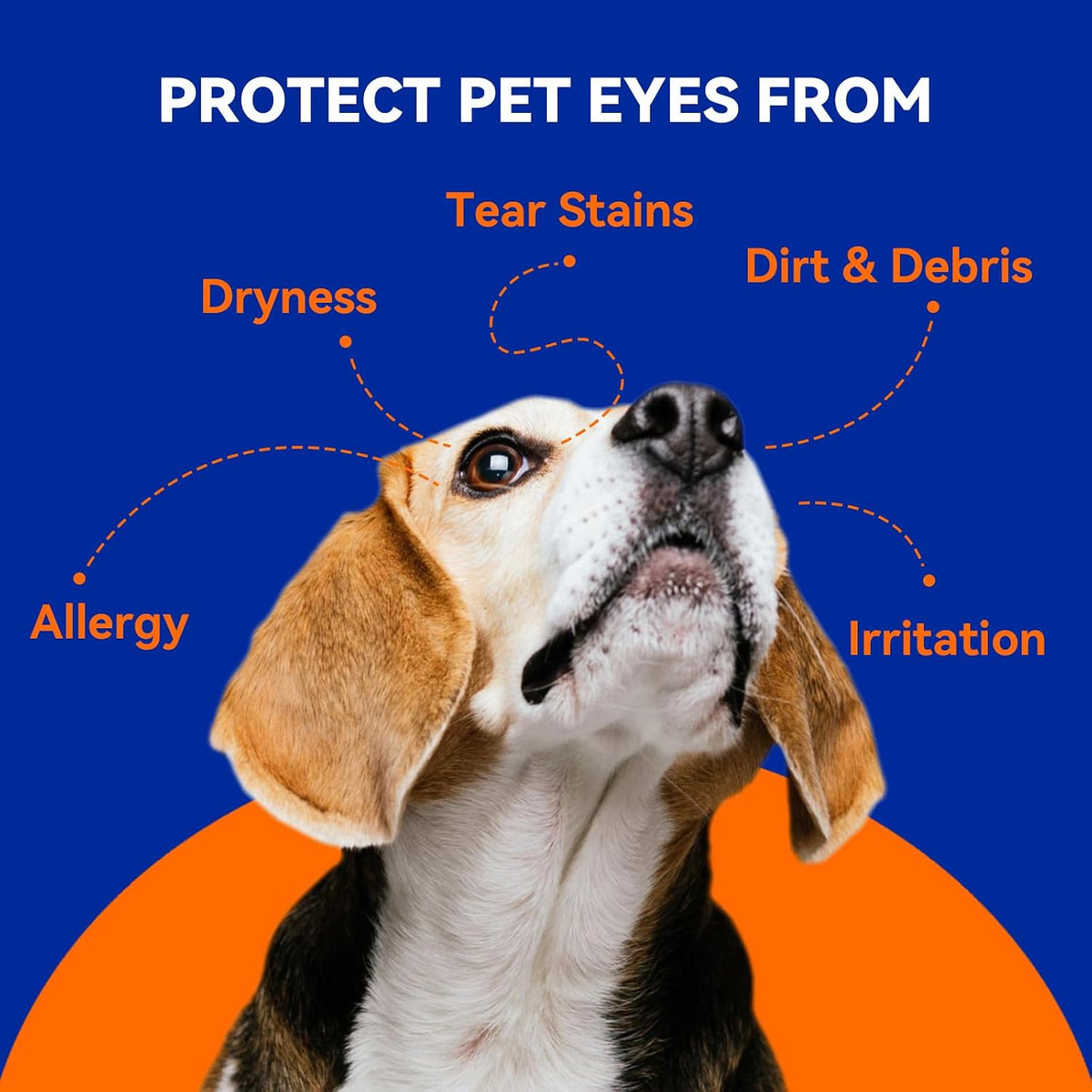 Beloved Pets pet eye cleaner bottle showing fluid ounce measurement
