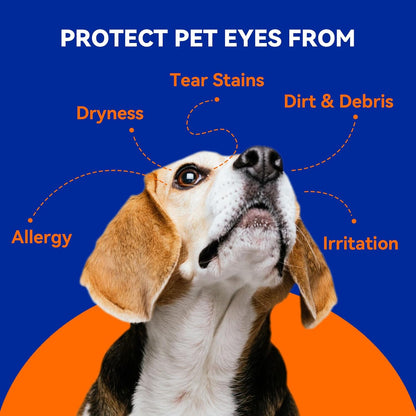 Beloved Pets pet eye cleaner bottle showing fluid ounce measurement