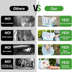 Vinqki pet sling carrier showing breathable mesh design