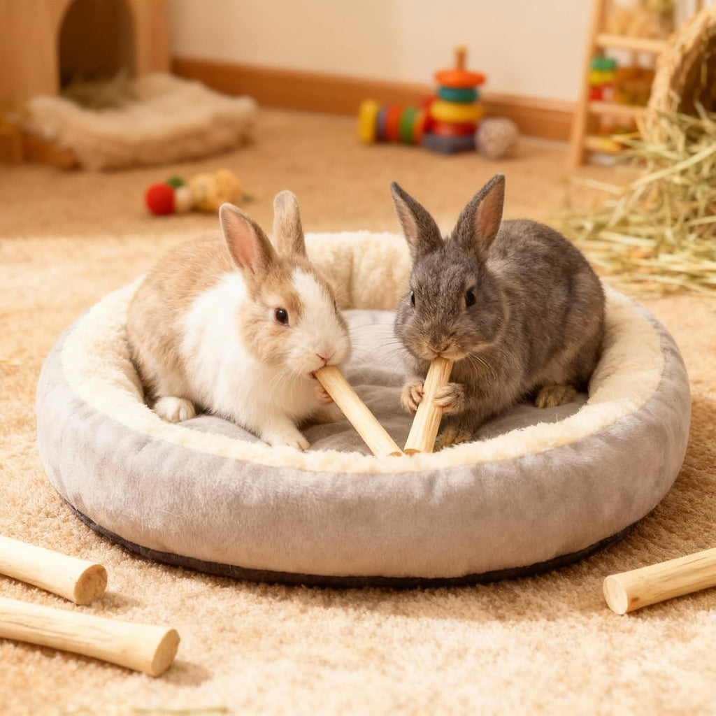 Assorted sizes of StyEdEk organic bamboo chew sticks for hamsters and chinchillas