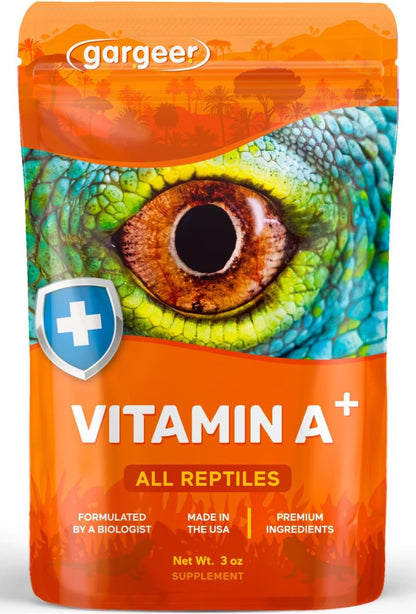 Gargeer Vitamin A Plus Supplement for reptiles front pouch view