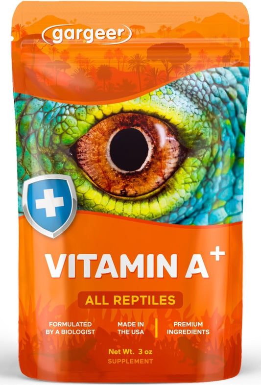 Gargeer Vitamin A Plus Supplement for reptiles front pouch view