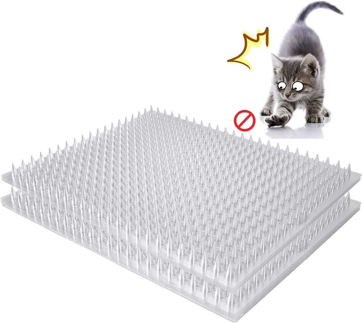 Detailed view of Bytebay plastic spike mat surface for pet safety