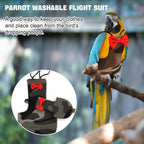 XQIGI washable parrot nappy showing adjustable velcro straps