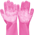 Pet Grooming Gloves, Dog Washing Gloves with High-Density Teeth, Heat Resistant Silicone Dog Bath Scrubber with Enhanced Five Finger Design, Bathing and Massaging for Dogs and Cats - Image 10
