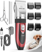 Premium packaging box of the USA imported Oneisall low noise pet shaver set.