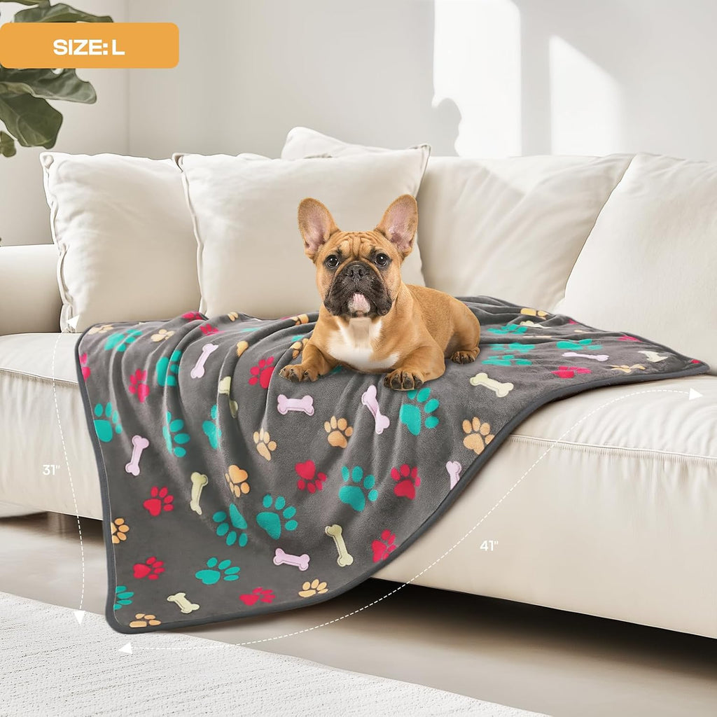 Luciphia lightweight travel pet blanket pack being rolled up for camping
