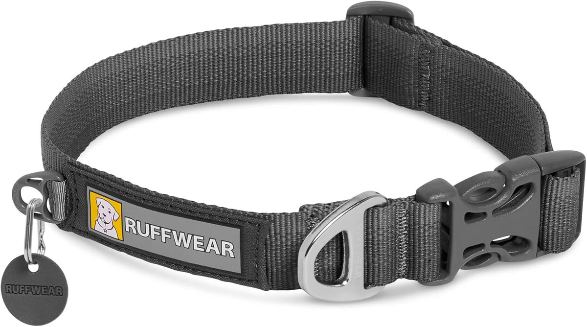 Ruffwear, Front Range Dog Collar, Adjustable Tubelok Webbing, Lightweight, Side Release Buckle, Aluminum V-Ring, Durable for Everyday Use, River Rock Green, 14"-20" - Image 9